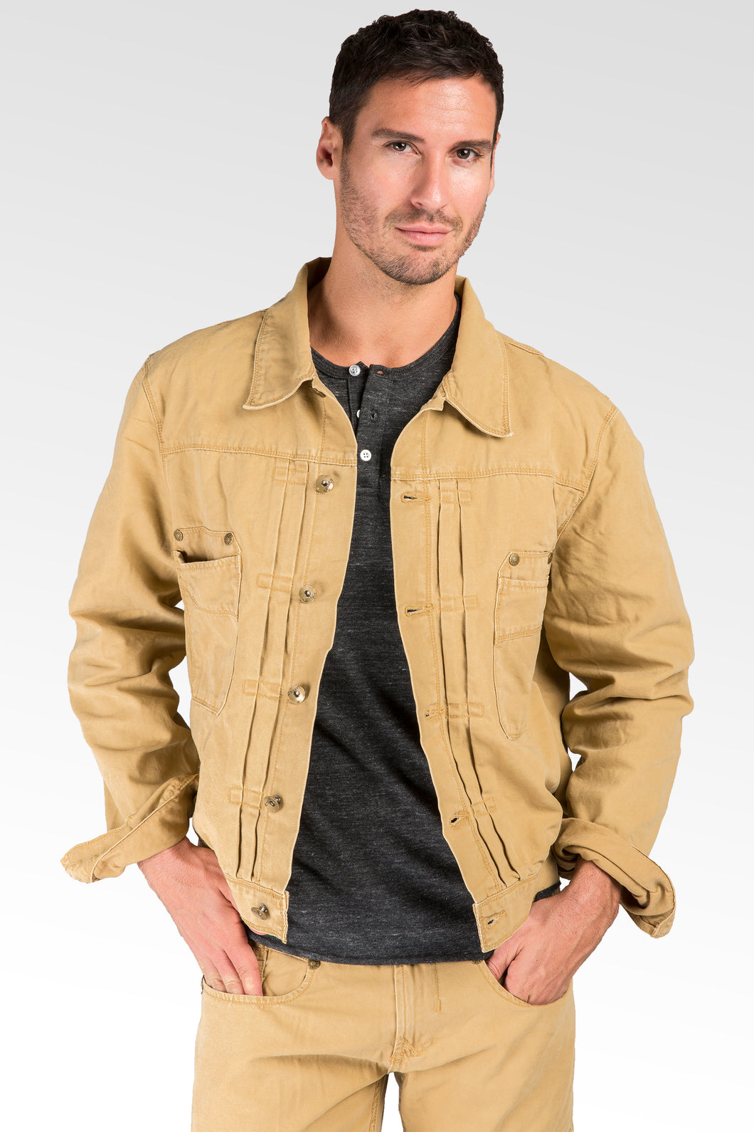 mens canvas trucker jacket