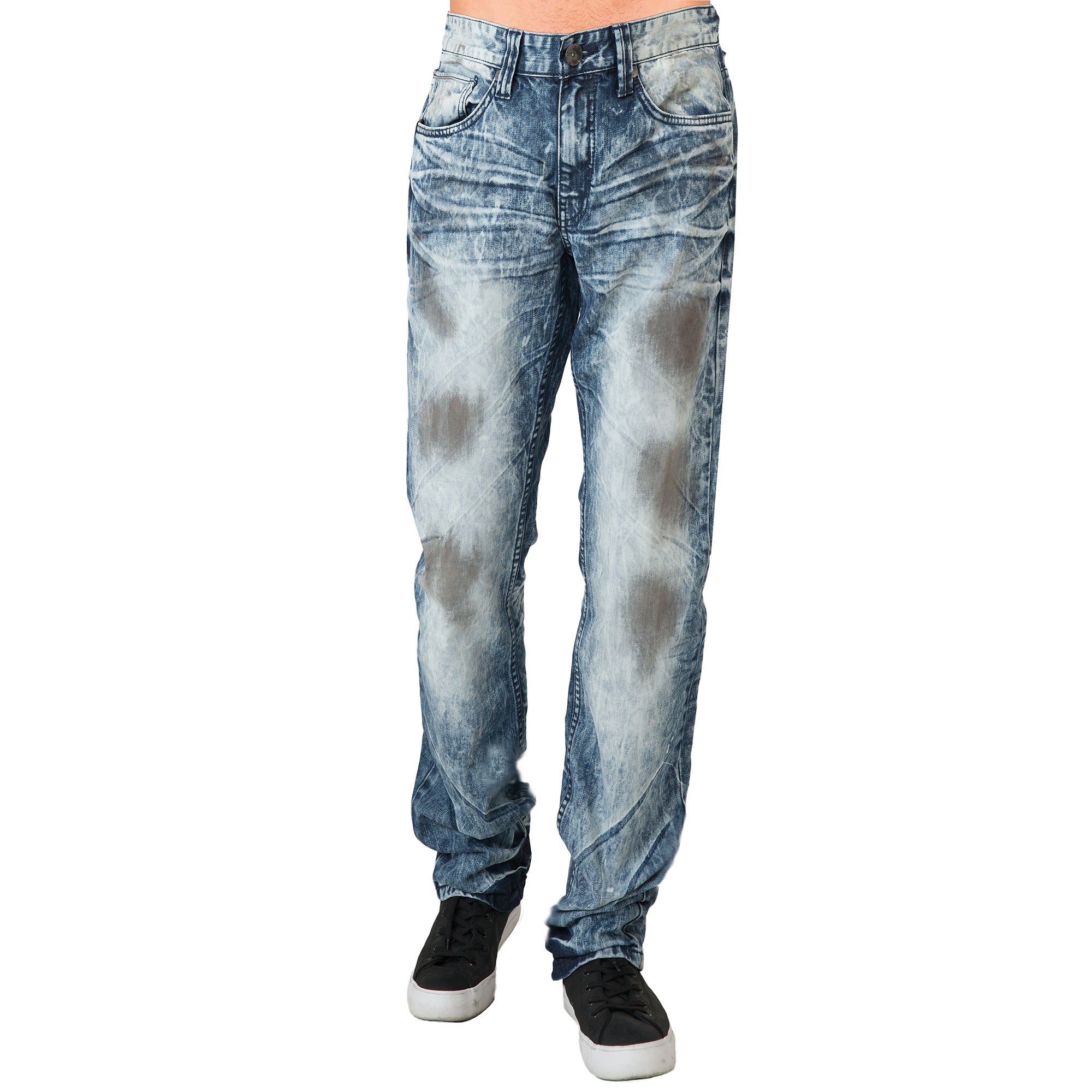 Convertir Despedida rutina Level 7 Mens Acid Washed Light Blue Oil Stain Premium Denim Jeans – Level 7  Jeans