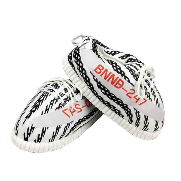 yeezy zebra slippers