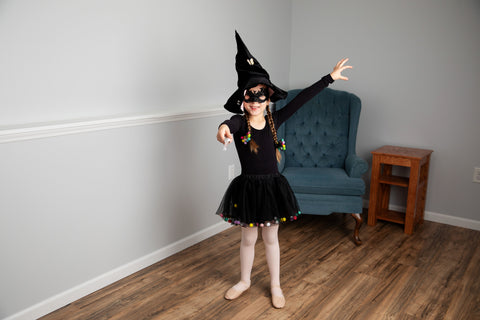 little witch halloween costume by tutu joli