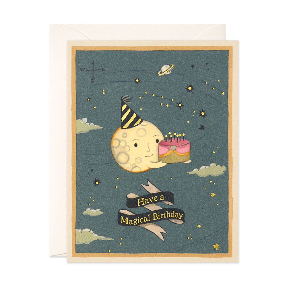 Moon Cake Birthday Card | JooJoo Paper