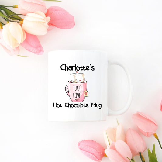 Personalized Hot Chocolate Mug  Blue Design – Stick'em Up Baby®