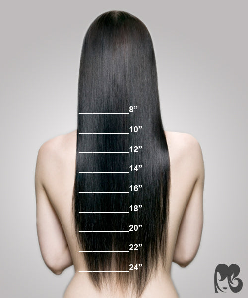 hair length chart front