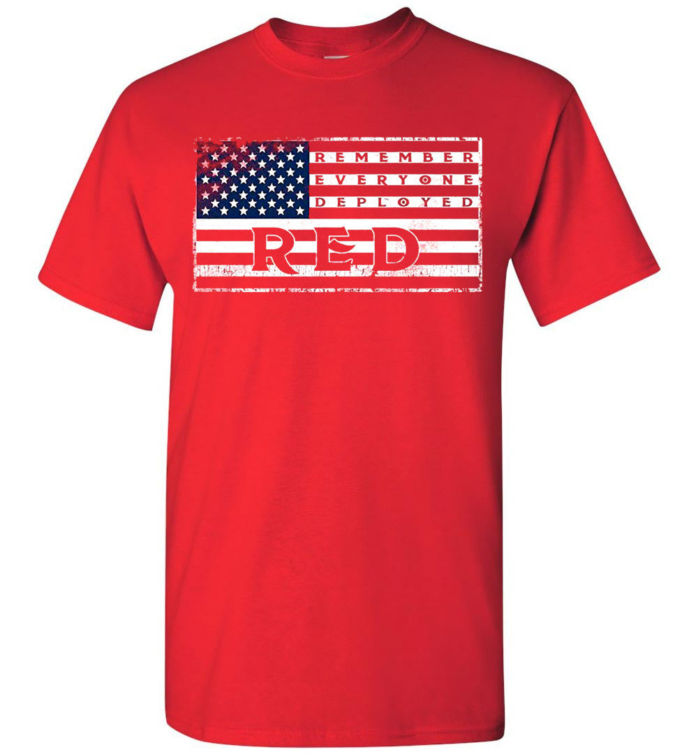 Download Remember Everyone Veteran Deployed RED Friday T-Shirt Tee ...