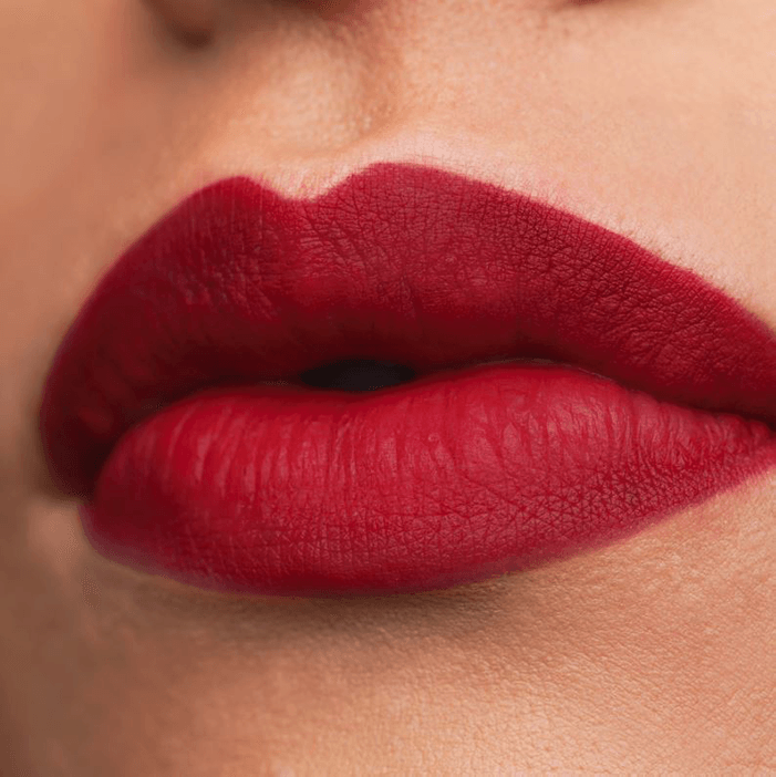 dark red lipstick swatches