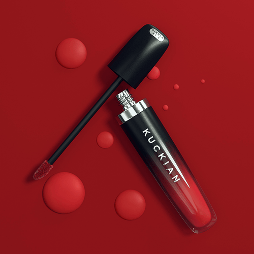 dark red lipstick, dark red matte lipstick, dinner at 8, red lipstick, dark red lipstick matte, vegan lipstick, long lasting lipstick, kuckian