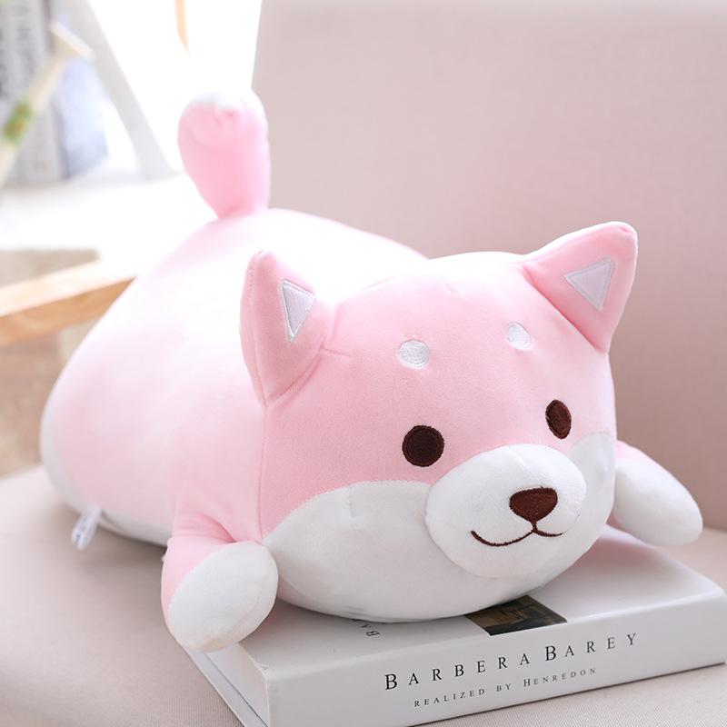 pink dog soft toy