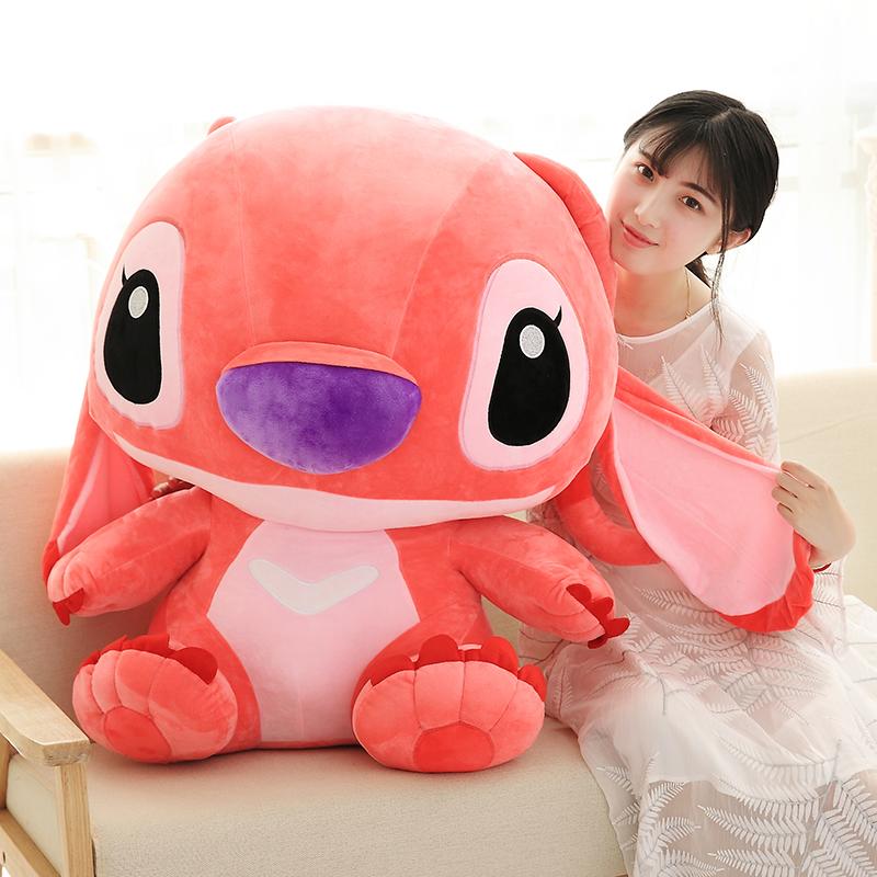 pink stitch stuffed animal