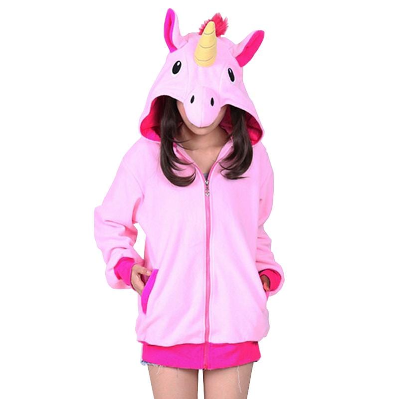 unicorn fleece hoodie