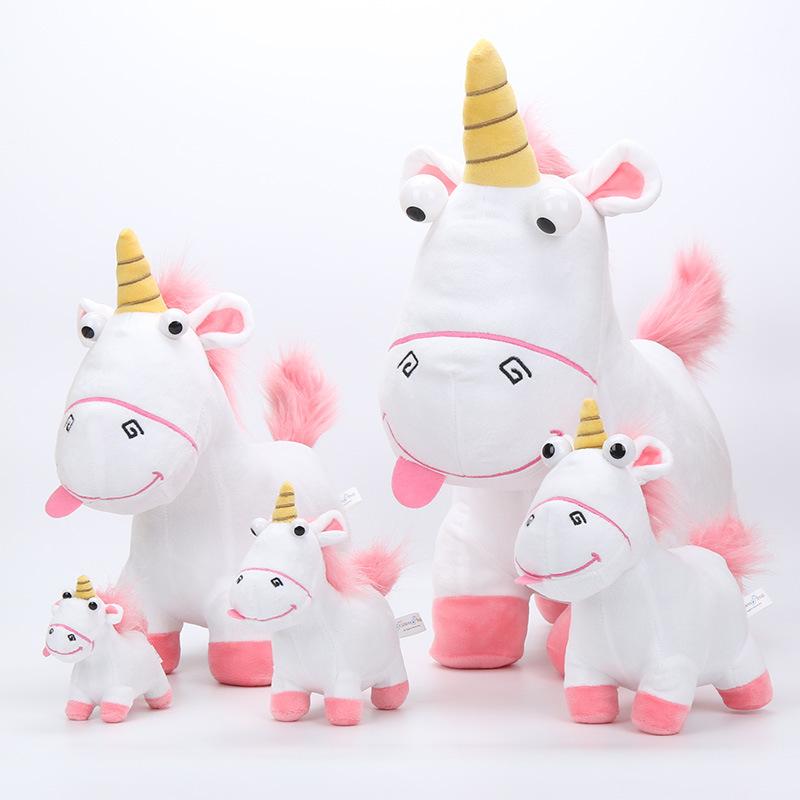 pink fluffy unicorn toy