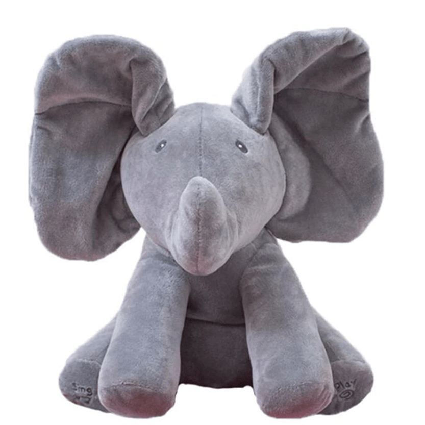 peek a boo elephant doll