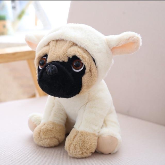 pug stuffed toy blue magic