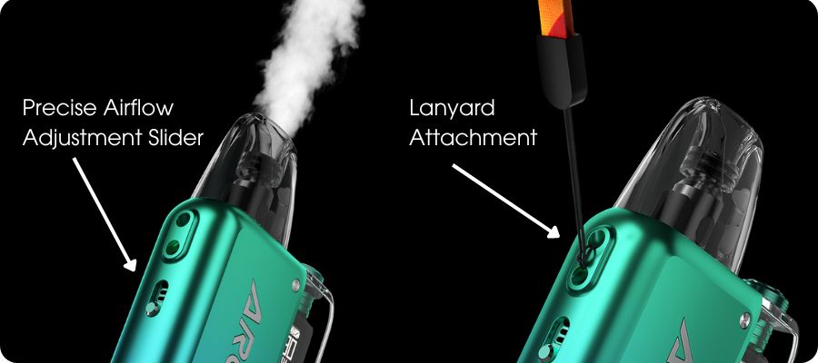 Voopoo Argus P2 Adjustable Airflow & Lanyard Attachment | The Puffin Hut