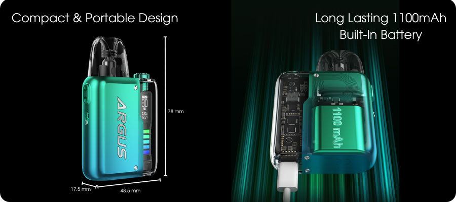 Voopoo Argus P2 Pod Kit - Compact & Portable Design | The Puffin Hut