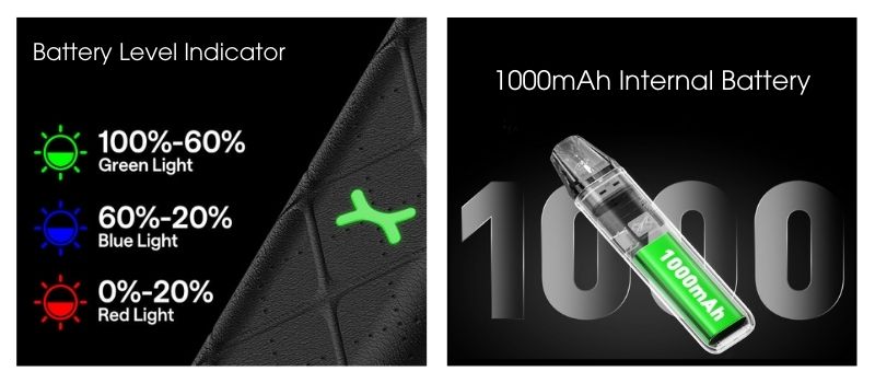 Xlim GO Pod - Battery Indicator & 1000mAh Battery