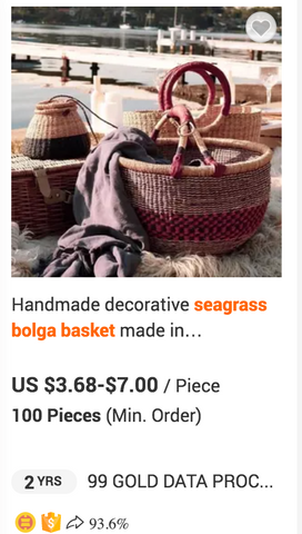 The truth about Seagrass “Bolga” Baskets