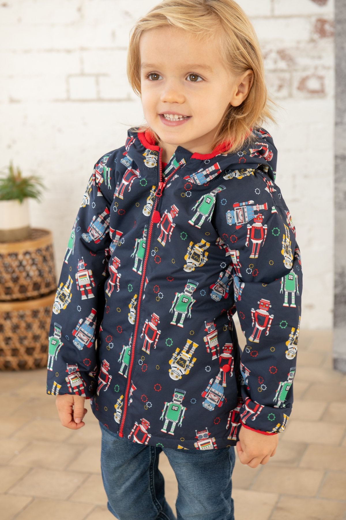 Lighthouse Boys Lucas Raincoat - Robot