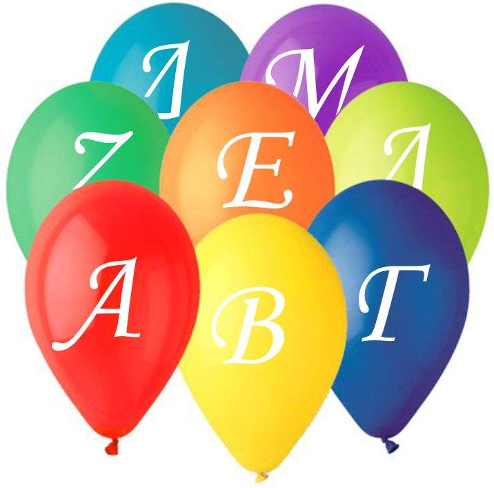 greek letter balloons