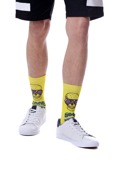 yellow athletic socks