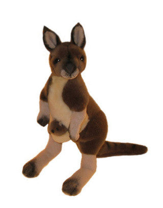 soft toy kangaroo with joey
