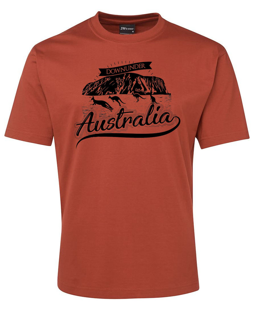 Australia Downunder Uluru Adults T-Shirt (Various Colours) - Aussie ...