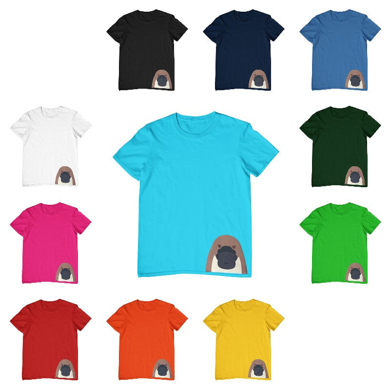 Platypus Head Hem Print Childrens T-Shirt (Various Colours) - Native Animal  T-Shirts | Australian Native T-Shirts