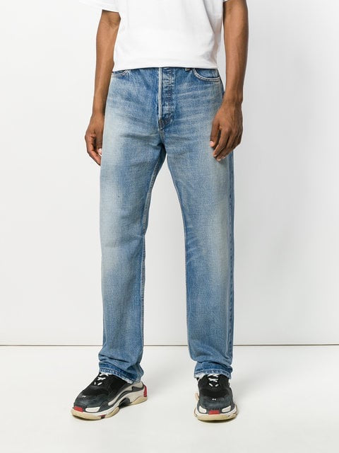 Balenciaga Straight Leg Denim Jeans 