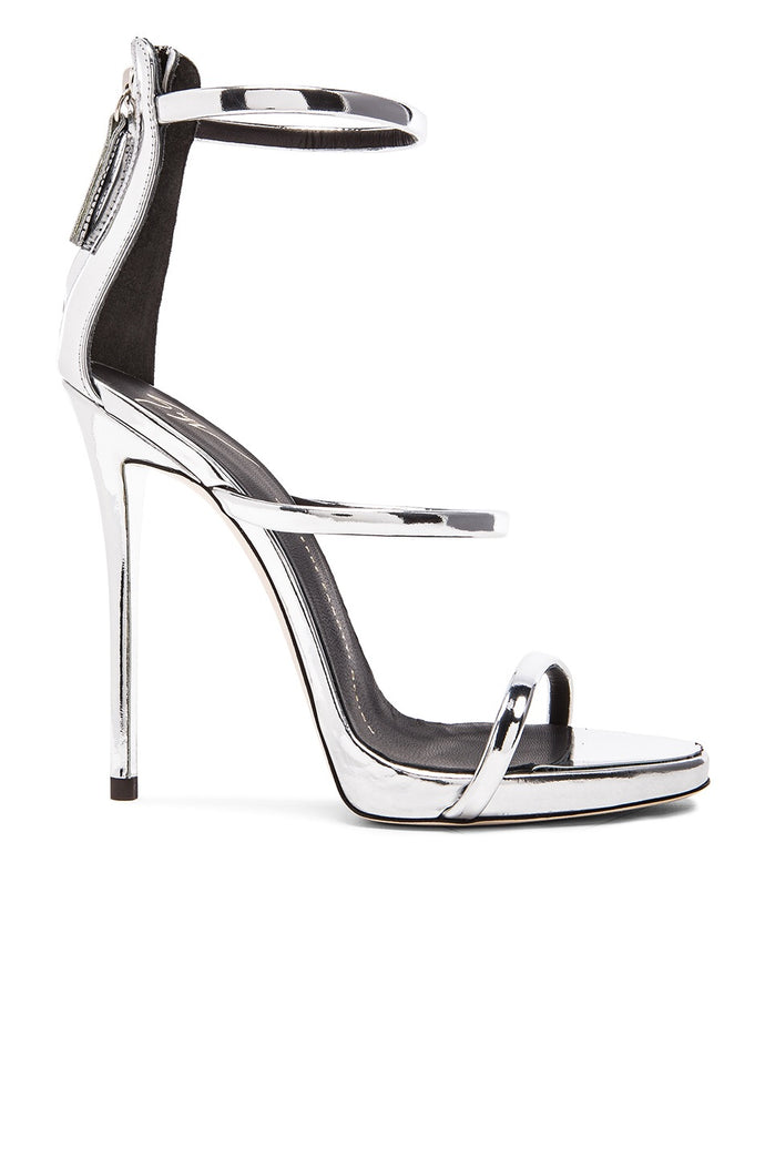 giuseppe zanotti silver heels