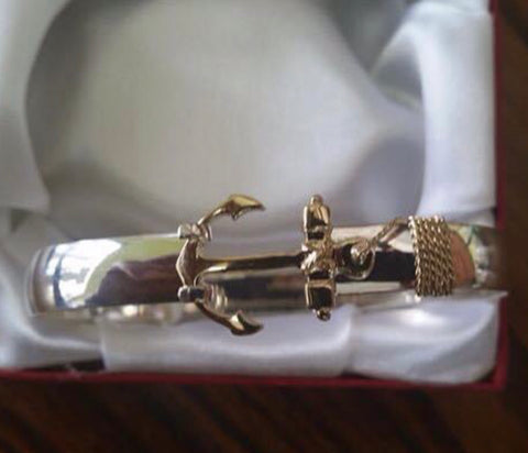 14k gold twisted wire wrapped sterling silver 8mm men's hook bracelet. –  Johnny Jeweler St.Croix