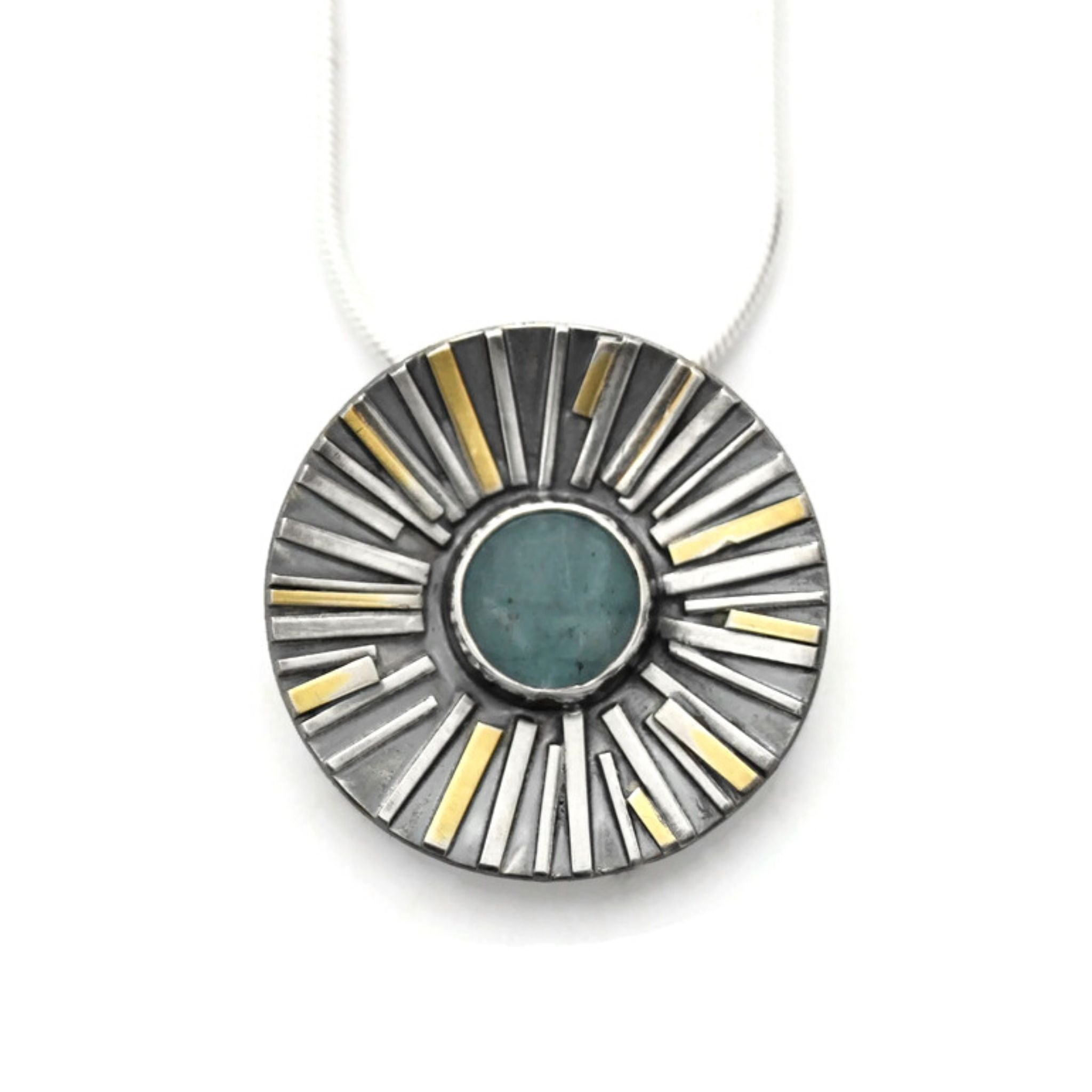 Aqumarine necklace by Jen Lesea Designs