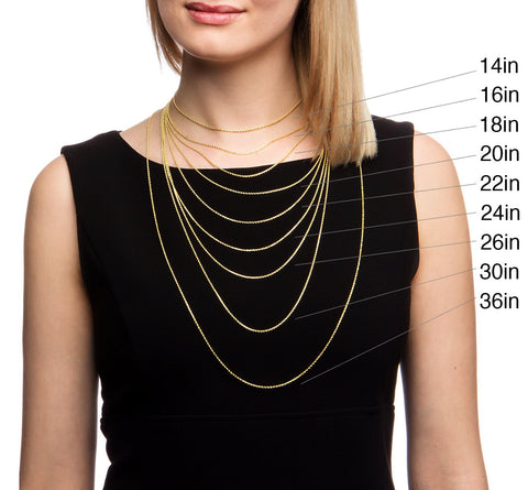 Necklace Lengths on neck