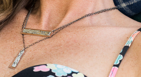 Bar necklaces Jen Lesea Designs