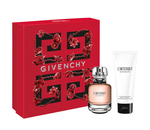 Givenchy L Interdit Edp 50ml Spray Set 2 Pieces 2021 women gift set perfumez direct