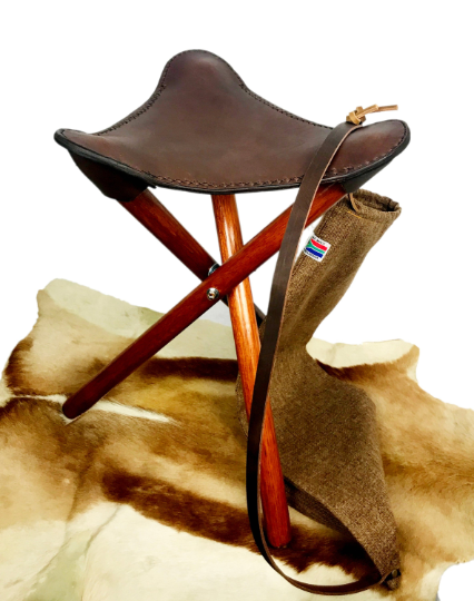 leather camp stool