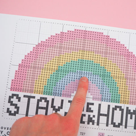 Stay The Fuck Home Cross Stitch Chart
