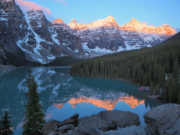 Lake Moraine at Sunrise