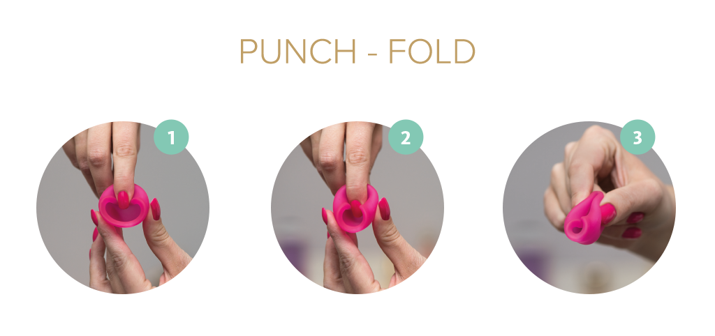 How to use menstrual cup - Punch Fold