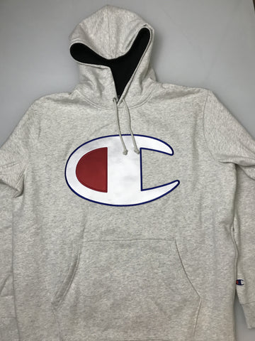 champion supreme hoodie grey