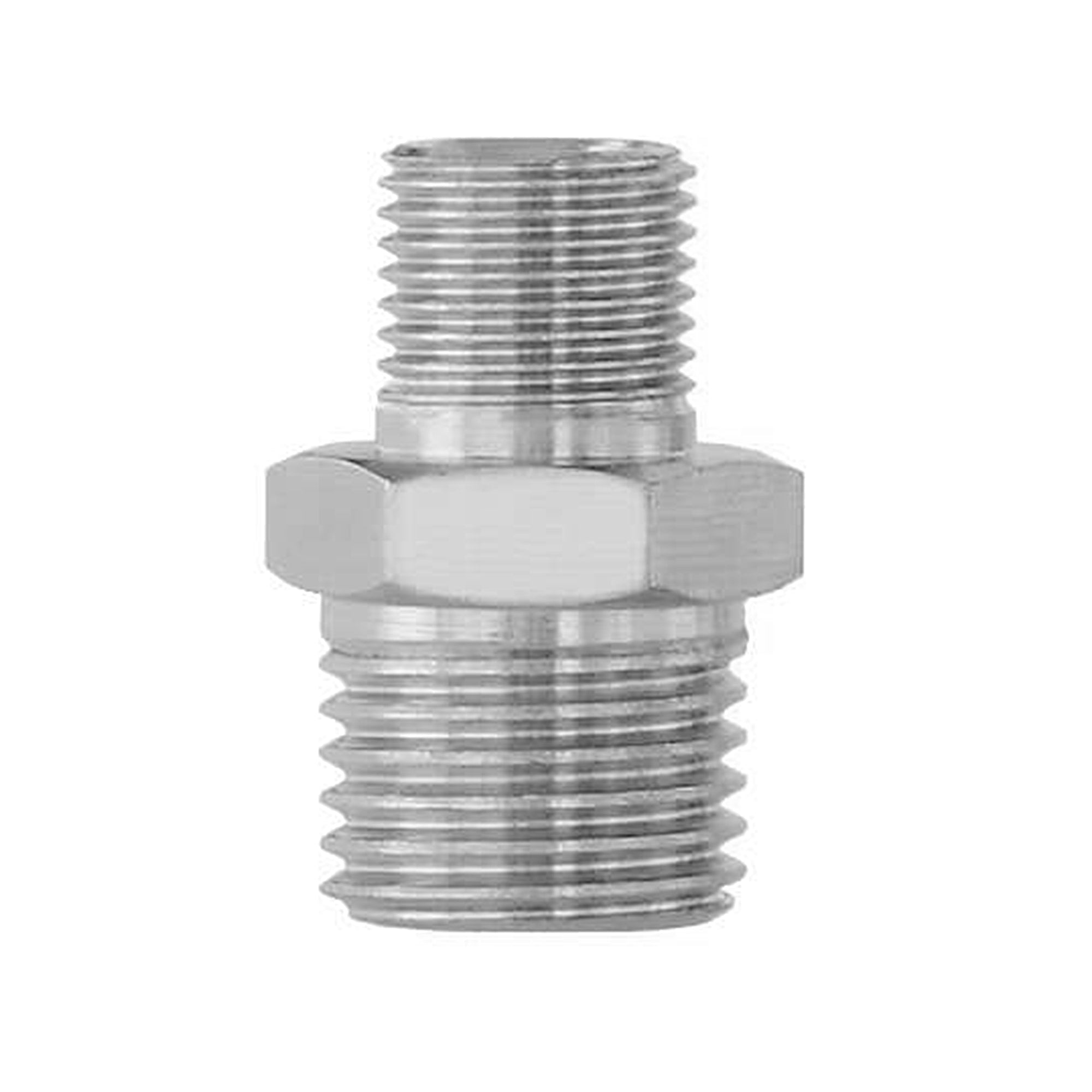 Male-Male Reducer Airbrush Nipple Fitting - 1/4-in - 1/8-in BSP