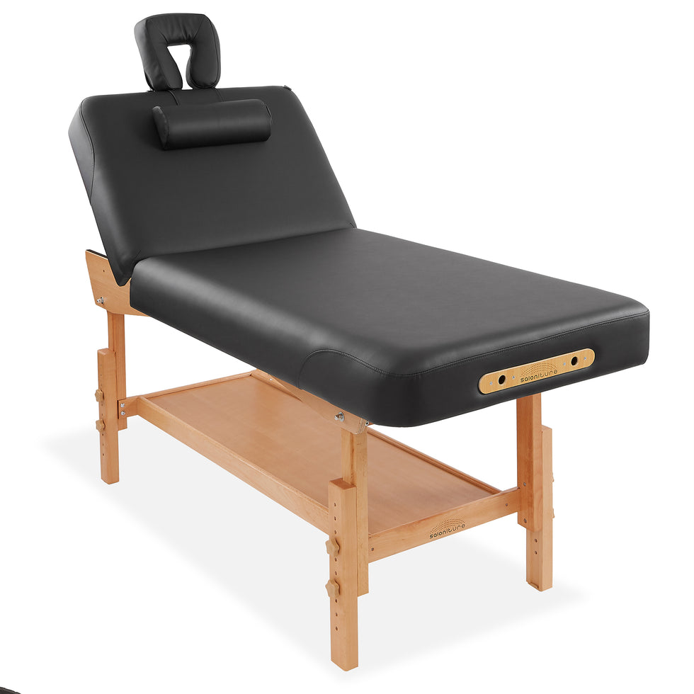 Professional Stationary Massage Table With Shelf And Backrest Mix Wholesale