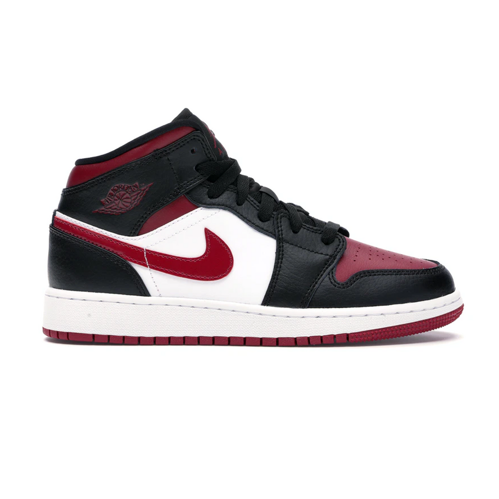 air jordan mid 1 bred toe