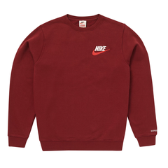 burgundy nike crewneck