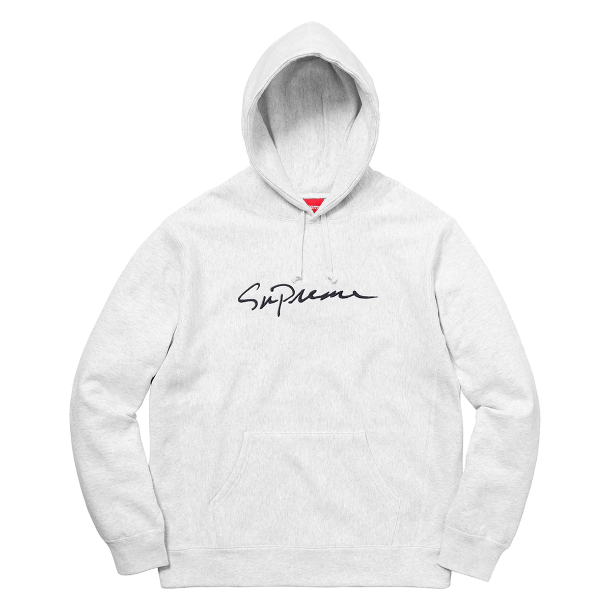 supreme script logo hoodie