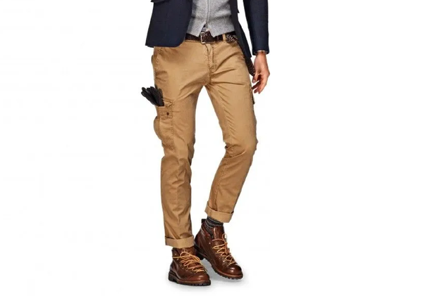 Men's Beige Pants Latest Design, Men's Cargo Pants Button