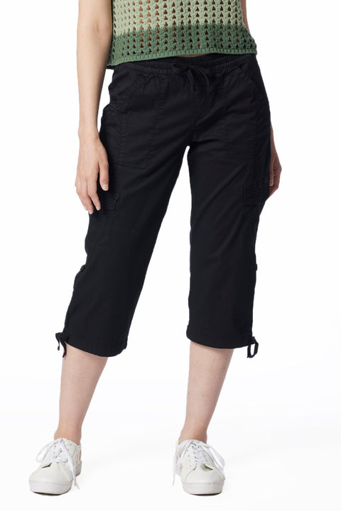 Time and Tru Belted Cargo Capri Pants 