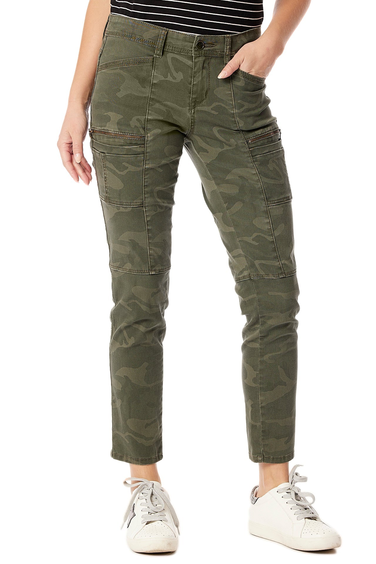 Claire Camo Print Cargo Pant