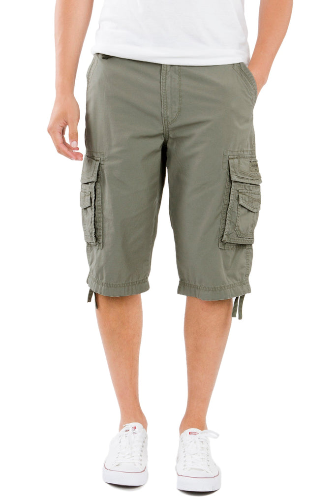 Cordova Cargo Messenger Shorts, Taupe | UNIONBAY