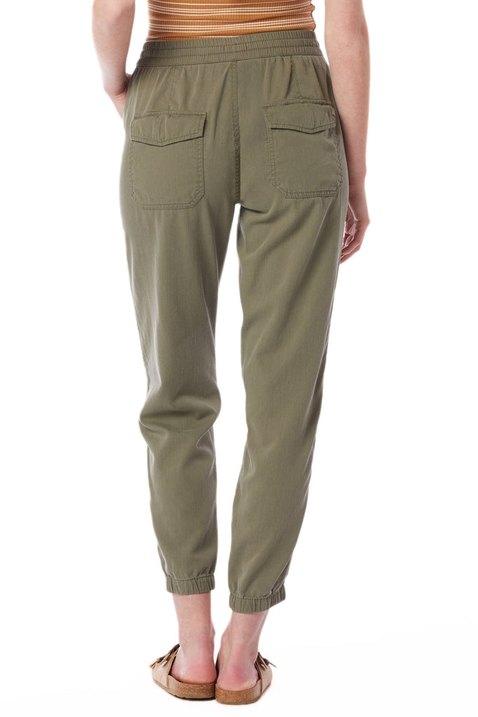 Emily Woven Jogger for Women, Greek Olive | UNIONBAY