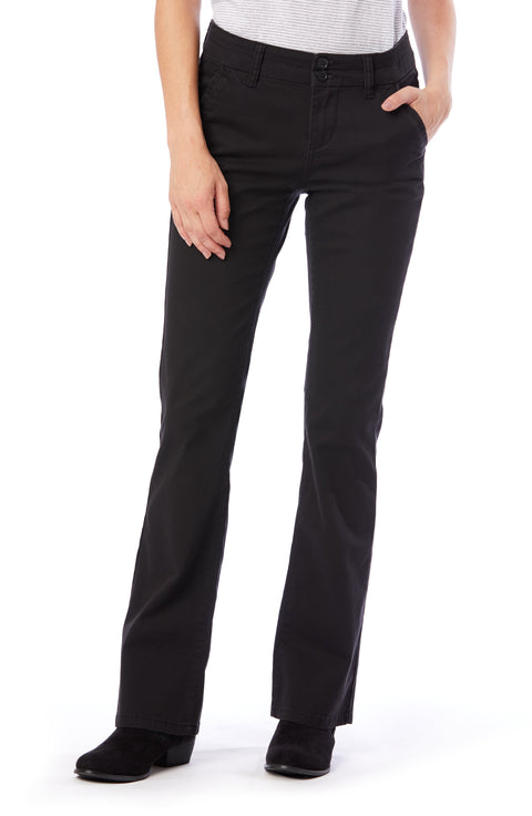 Hayden Bootcut Uniform Pants for Women - Black | UNIONBAY