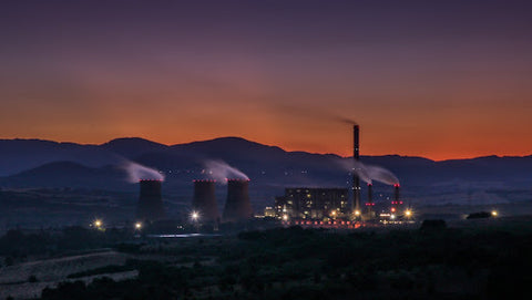 Geothermal Generation Plant Producing Renewable Energy